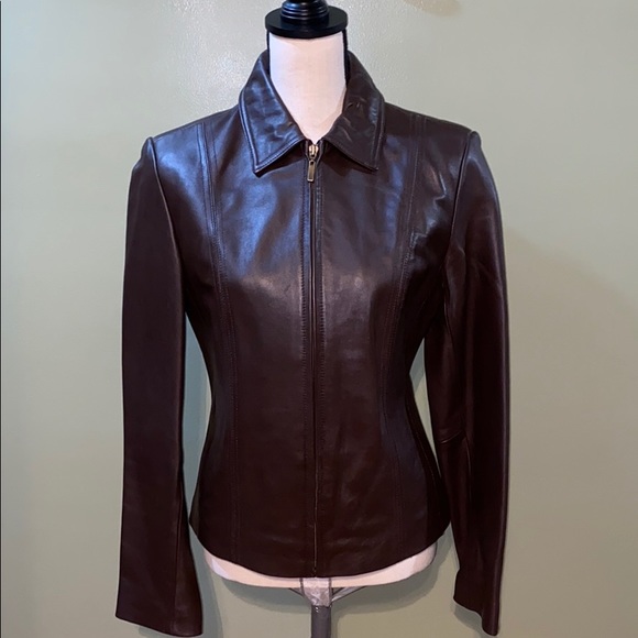 croft & barrow Jackets & Blazers - Brown genuine leather jacket